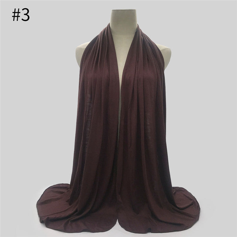 170x60cm Fashion Jersey Hijab Scarf Long Muslim Shawl