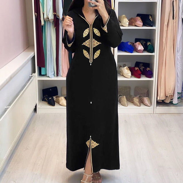 Women Long Dress Dubai Abaya Fashion Hijab