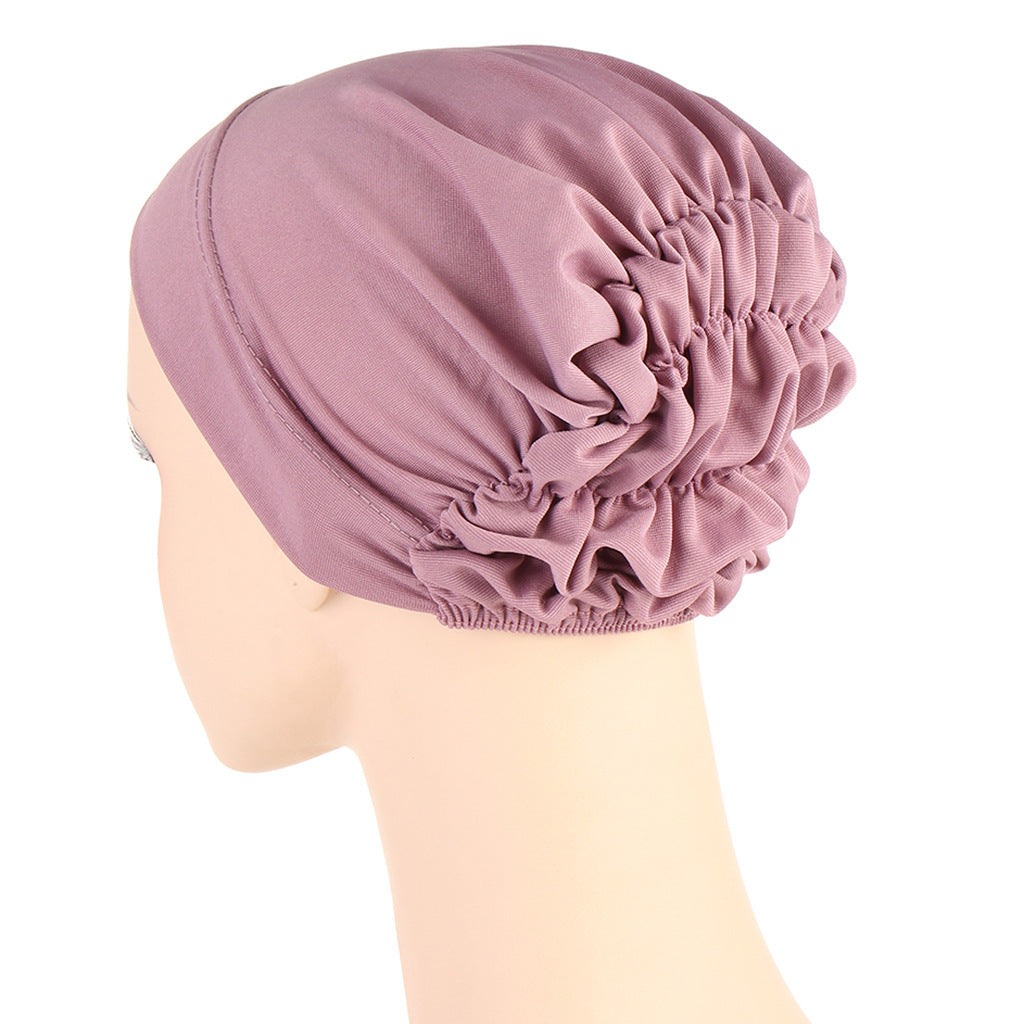 Muslim New Head Multicolor Back Elastic Hat Polyester