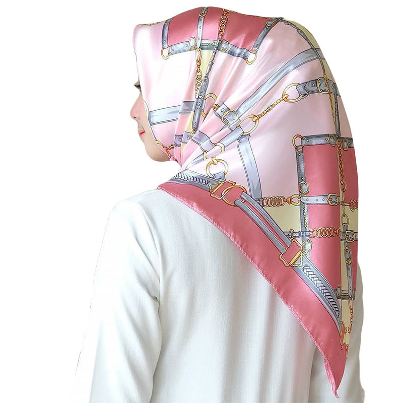 Big Square Scarf Fashion Simulation Silk Scarf Female