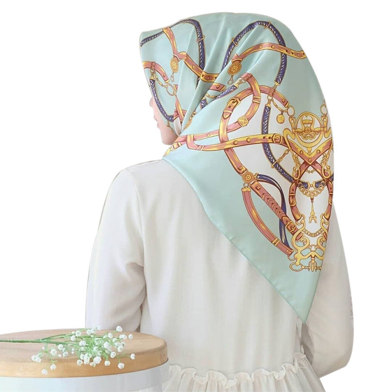 Big Square Scarf Fashion Simulation Silk Scarf Female