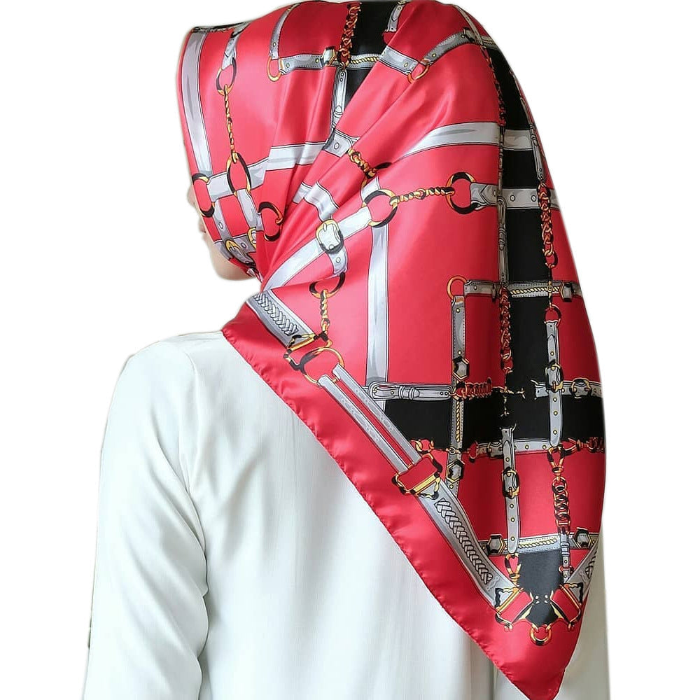 Big Square Scarf Fashion Simulation Silk Scarf Female