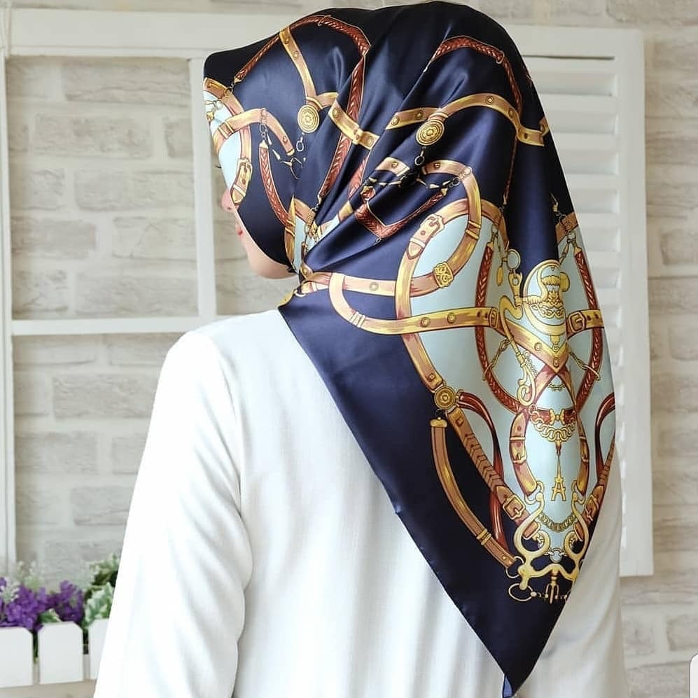 Big Square Scarf Fashion Simulation Silk Scarf Female